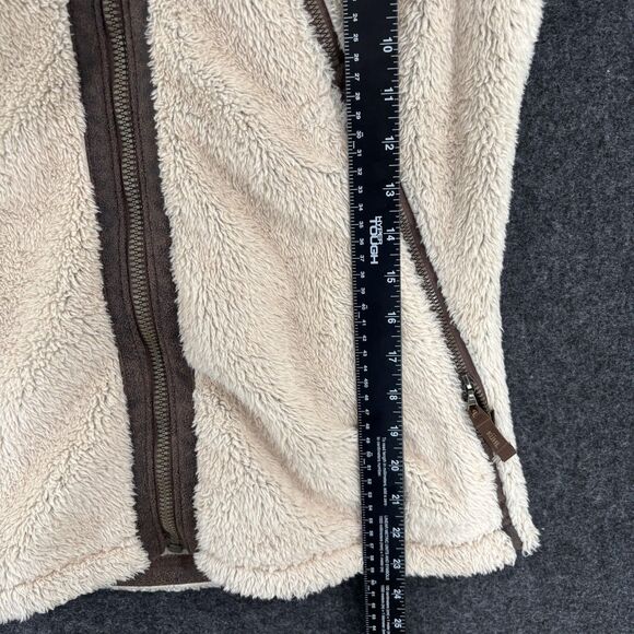 Kuhl Flight Vest Women's Medium Beige Packable Hood Fleece Sherpa Outdoor Zip - Picture 6 of 10